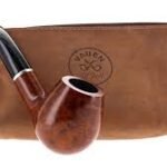Smoke-King Pipe Smoker's Starter Kit - Brown Leather Pouch